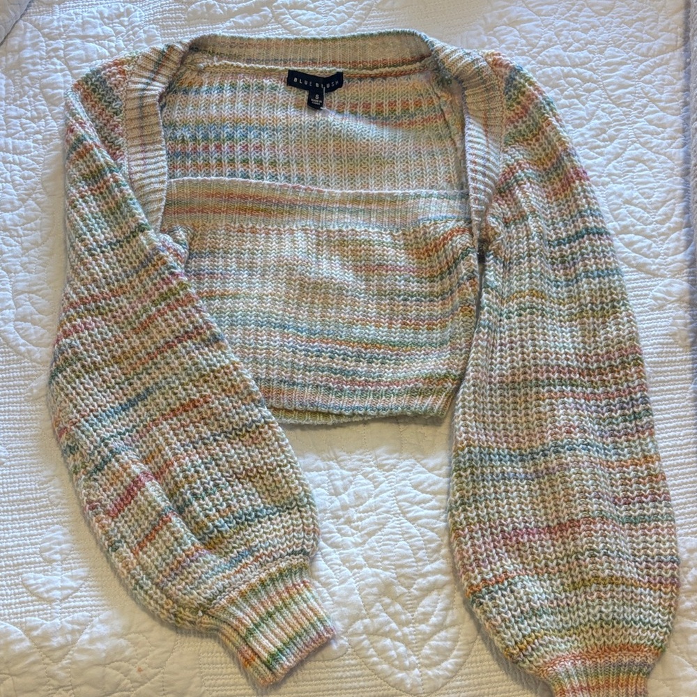 Cropped Knot Spring Sweater